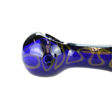 Load image into Gallery viewer, Blue and Yellow Dichro Glass Spoon