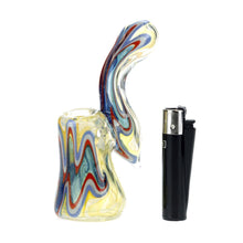 Load image into Gallery viewer, Blue Spectrum Dichroic Glass Bubbler