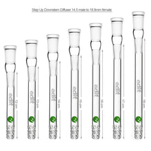 Load image into Gallery viewer, Step Up Downstem Diffuser 14.5 male to 18.8mm female