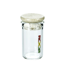 Load image into Gallery viewer, XL Stash Jar with Corked Lid Rasta Logo