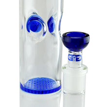 Load image into Gallery viewer, Straight Tube Bong with Fixed Inline and Honeycomb Perc