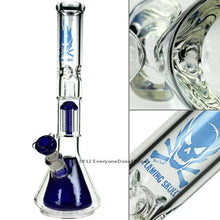 Load image into Gallery viewer, Flaming Skull Percolator Beaker Bong Diffuser Chamber