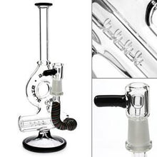 Load image into Gallery viewer, Blaze Glass Mini Donut Inline Oil Bong- Straight