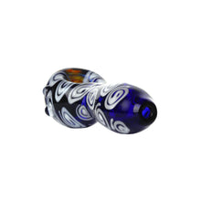 Load image into Gallery viewer, Spoon Pipe Honeycomb Blue Swirl