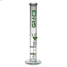 Load image into Gallery viewer, Straight Tube Bong with Fixed Inline and Honeycomb Perc