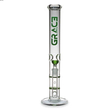 Load image into Gallery viewer, Straight Tube Bong with Fixed Inline and Honeycomb Perc