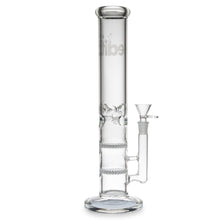 Load image into Gallery viewer, Straight Tube Bong with Ice Notch Clear