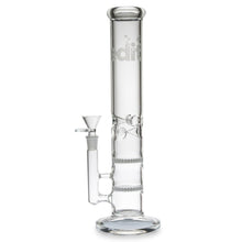 Load image into Gallery viewer, Straight Tube Bong with Ice Notch Clear