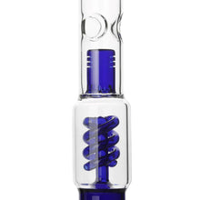 Load image into Gallery viewer, Spiral Perc Bong Blue
