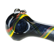 Load image into Gallery viewer, Rasta Glass Deluxe Spoon Pipe
