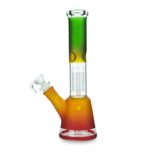 Load image into Gallery viewer, Rasta Beaker Bong with 8-Arm Tree Perc
