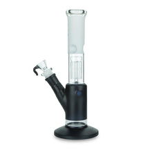 Load image into Gallery viewer, Black Cylinder Bong with 8-Arm Tree Perc

