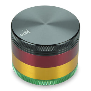 4 Part 2.5" Aluminium Rasta Grinder with Sifter