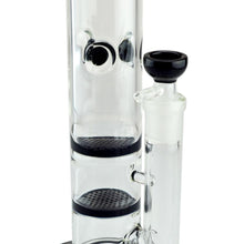 Load image into Gallery viewer, Straight Tube Bong with Fixed Inline and Honeycomb Perc
