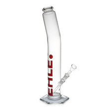 Load image into Gallery viewer, Bent Neck High Clear Cylinder Bong
