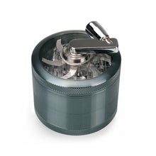 Load image into Gallery viewer, 4-Piece Herb Grinder Sifter with Rotary Crank Handle
