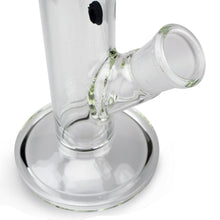 Load image into Gallery viewer, Straight Tube Spiral Perc Bong Black Cane
