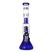 Load image into Gallery viewer, Spiral Perc Bong Blue
