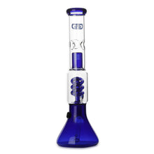 Load image into Gallery viewer, Spiral Perc Bong Blue
