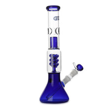 Load image into Gallery viewer, Spiral Perc Bong Blue
