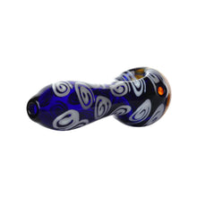 Load image into Gallery viewer, Spoon Pipe Honeycomb Blue Swirl
