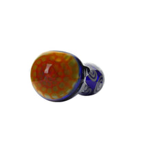 Load image into Gallery viewer, Spoon Pipe Honeycomb Blue Swirl
