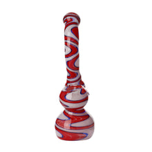 Load image into Gallery viewer, Swirly Glass Bubblers Red, White and Blue

