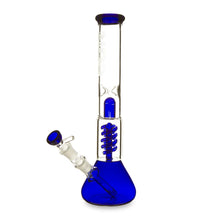 Load image into Gallery viewer, Twin Spiral perc Beaker Base Water Pipe
