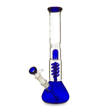 Load image into Gallery viewer, Twin Spiral perc Beaker Base Water Pipe
